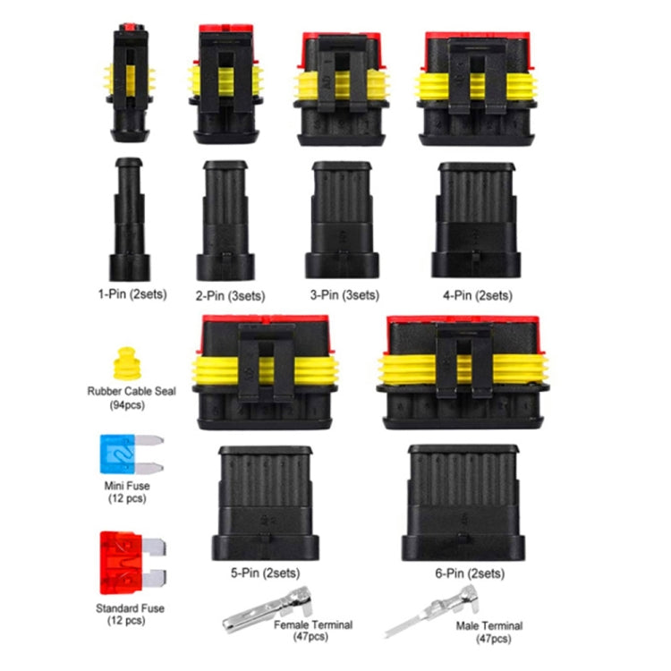 240pcs Car Waterproof Connector Set with Fuse Blade - Others by PMC TechLife | Online Shopping South Africa | PMC TechLife | Buy Now Pay Later Mobicred