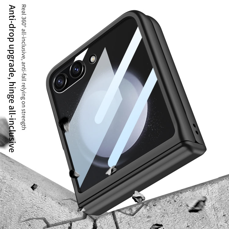 For Samsung Galaxy Z Flip5 GKK Integrated Full Coverage Folding Phone Case(Grey)