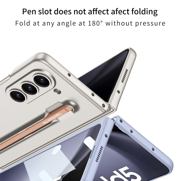 For Samsung Galaxy Z Fold5 5G GKK Integrated Ultra-thin PC Phone Case with Pen Slots, No Include Pen(Black) - free shipping - PMC TechLife - Order now!