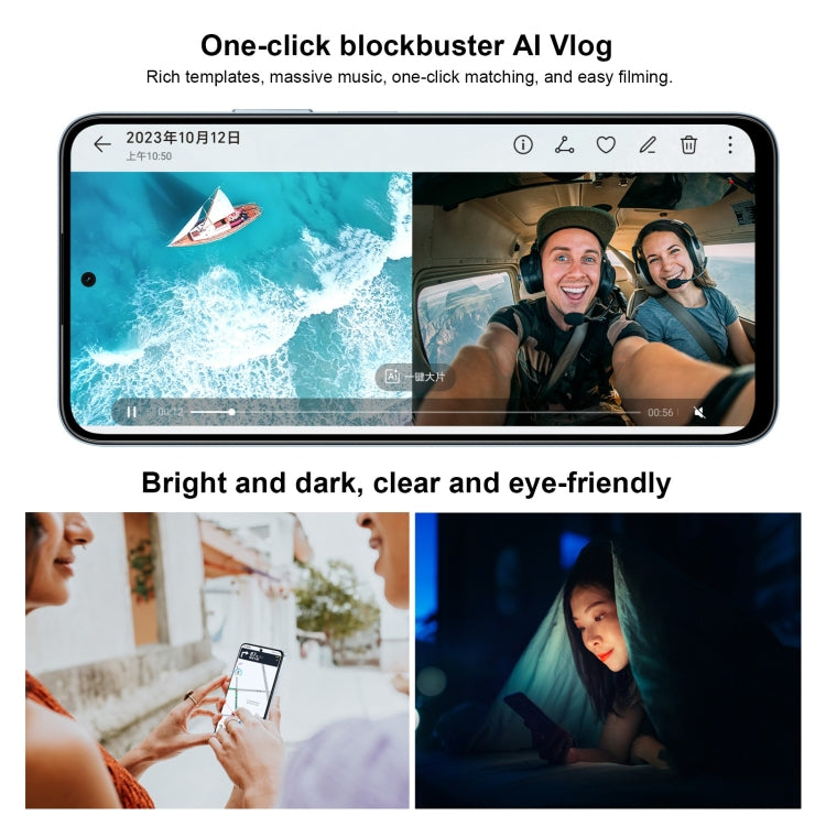 Honor Play 50 Plus, 12GB+256GB, 6.8 inch MagicOS 7.2 Dimensity 6020 Octa Core up to 2.2GHz, Network: 5G, OTG, Not Support Google Play(Black) - free shipping - PMC TechLife - Order now!