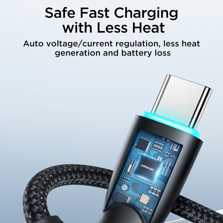 JOYROOM SA32-AC6 Starry Series 100W USB to USB-C / Type-C Fast Charging Data Cable, Length:1m(Black)