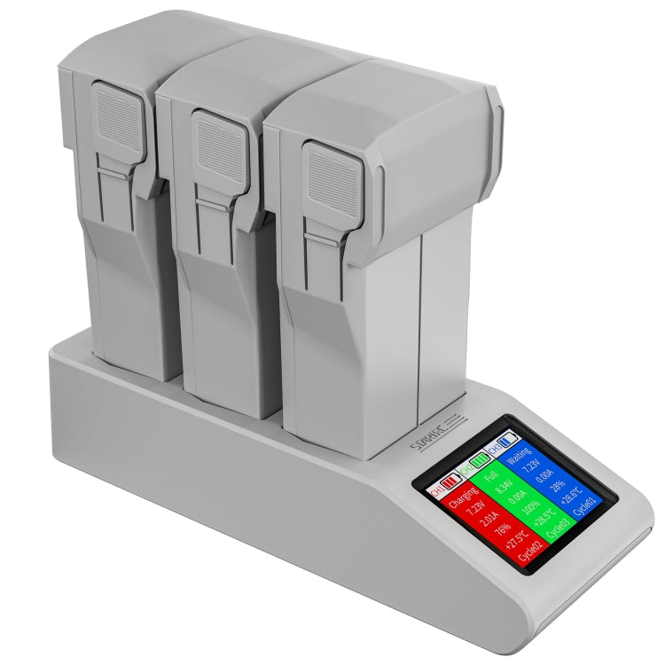 For DJI Mini 4 Pro / Mini 3/ Mini 3 Pro STARTRC 3 in 1 Charging Butler Battery Charger with Screen(Grey) - free shipping - PMC Jewellery - Order now!