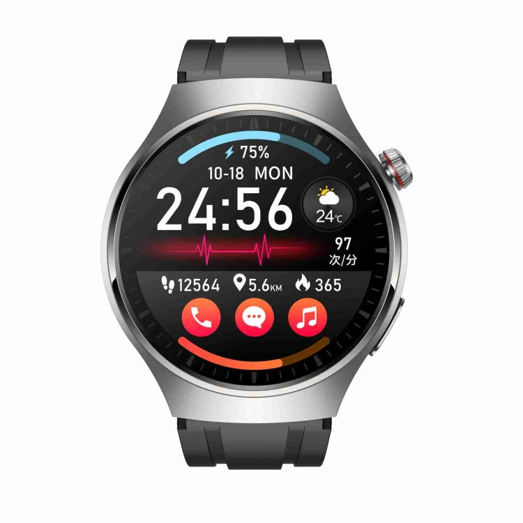 MT200 1.43 inch AMOLED IP67 Smart Call Watch, Support ECG/Body Temperature/Blood Glucose Monitoring(Silver)