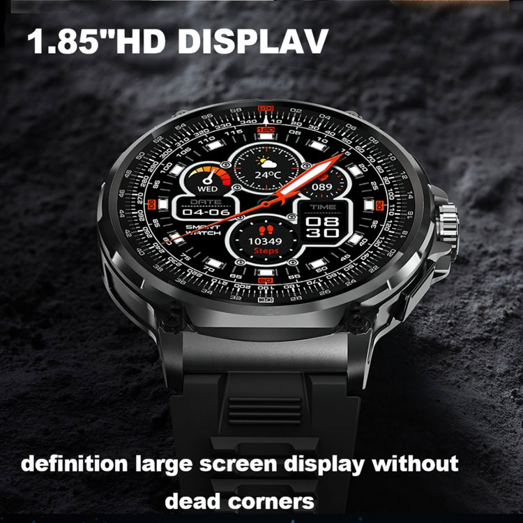 V69 IP68 BT5.0 1.85inch Smart Watch Support Voice Call / Sleep Detection(Silver) - free shipping - PMC Jewellery - Order now!