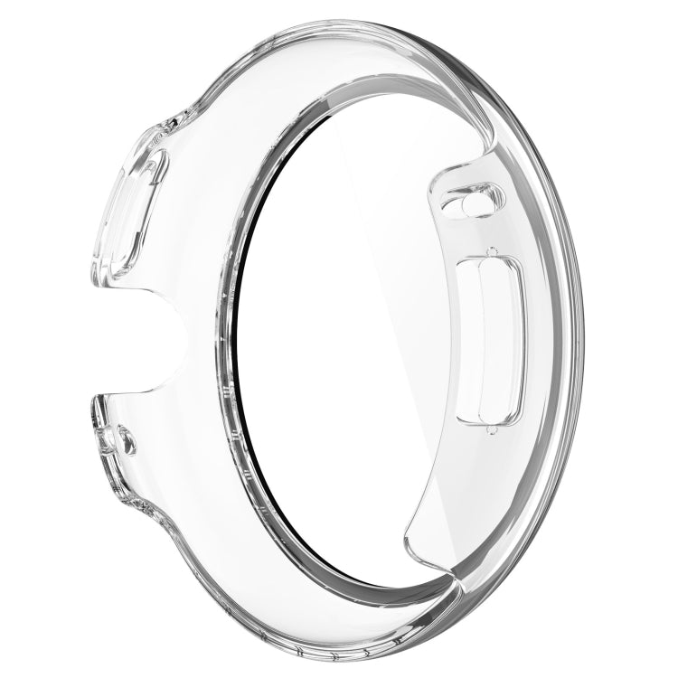 For Google Pixel Watch 2 PC + Tempered Film Integrated Watch Protective Case(Transparent White) - Watch Cases by PMC Jewellery | Online Shopping South Africa | PMC Jewellery