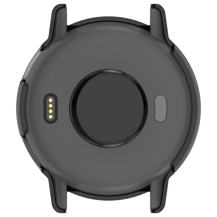 For Garmin vivoactive 5 / Active 5 PC + Tempered Film Integrated Watch Protective Case(Black) - Watch Cases by PMC Jewellery | Online Shopping South Africa | PMC Jewellery