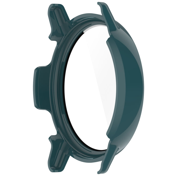 For Garmin vivoactive 5 / Active 5 PC + Tempered Film Integrated Watch Protective Case(Green)
