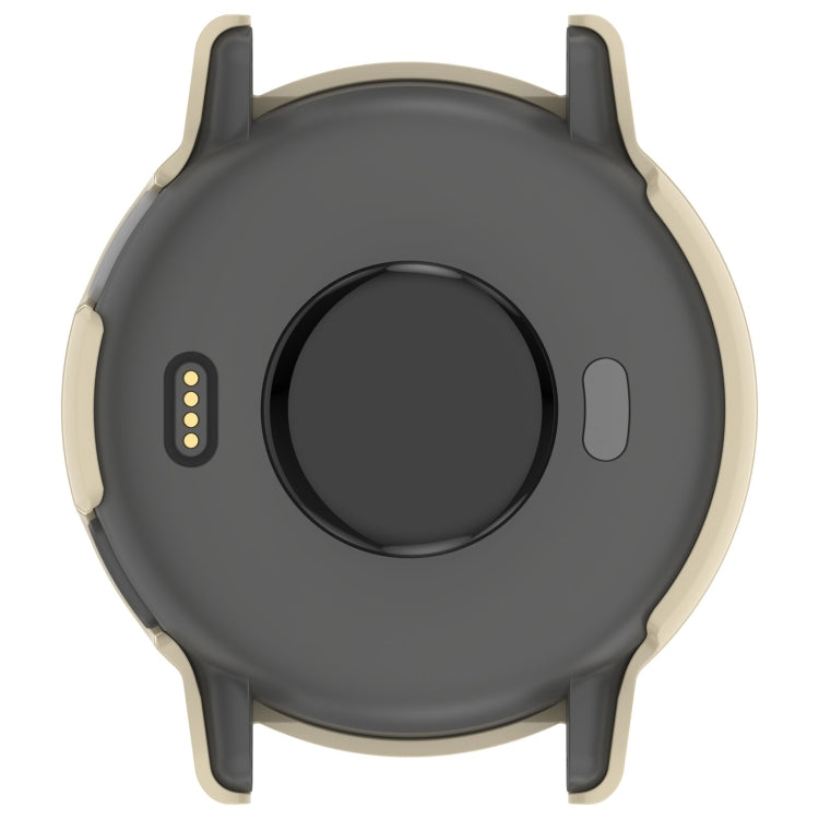 Compatible with Garmin vivoactive 5 / Active 5 PC + Tempered Film Integrated Watch Protective Case(Ivory) - free shipping - PMC Jewellery - Order now!