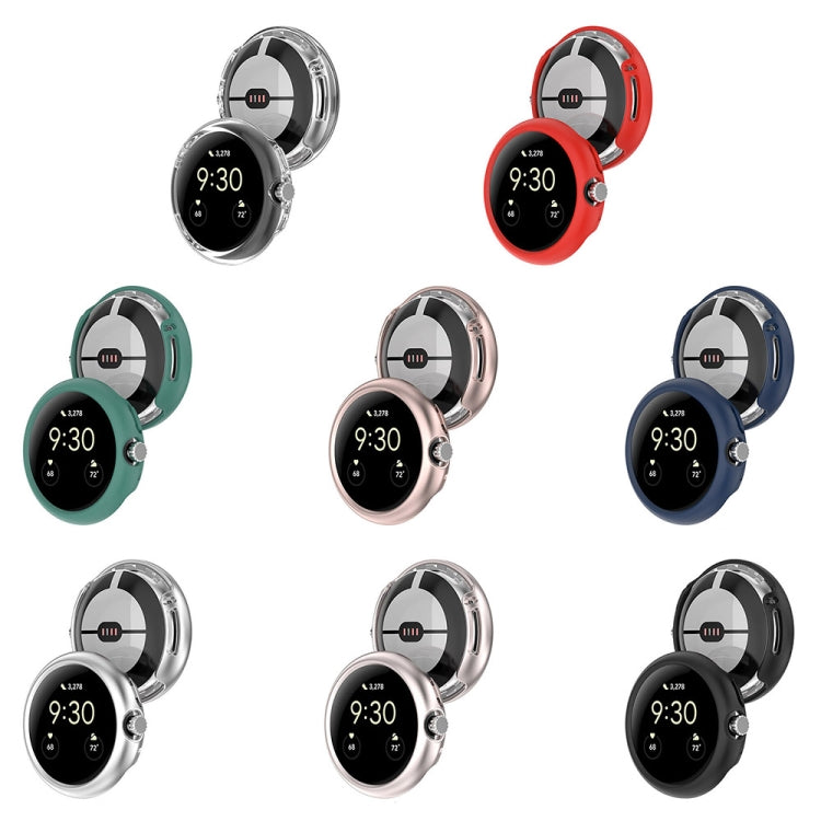 For Google Pixel Watch 2 Half Pack Hollow PC Watch Protective Case(Red) - Watch Cases by PMC TechLife | Online Shopping South Africa | PMC TechLife