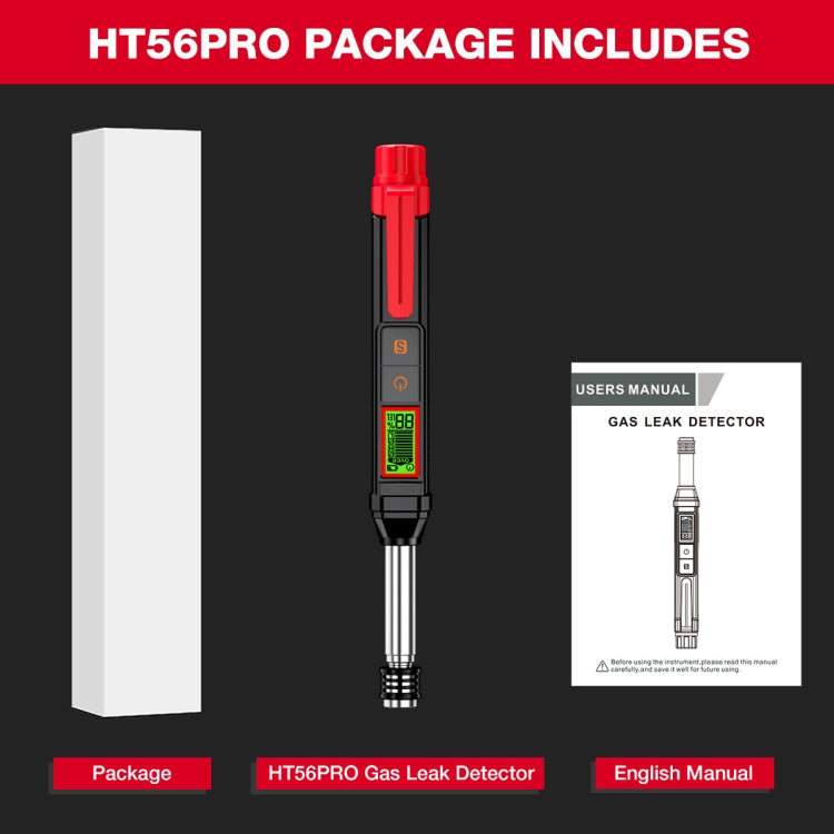 HABOTEST HT56 Pro Combustible Gas Detector Liquefied Petroleum Gas Natural Gas Alarm