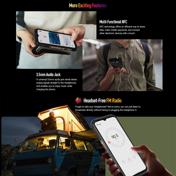 Ulefone Power Armor 18T Ultra Version 5G Thermal Imaging Rugged Phone, 12GB+512GB, Side Fingerprint, 6.58 inch Android 13 MediaTek Dimensity 7050 Octa Core up to 2.6GHz, Network: 5G, NFC, OTG(Black) - free shipping - PMC Jewellery - Order now!