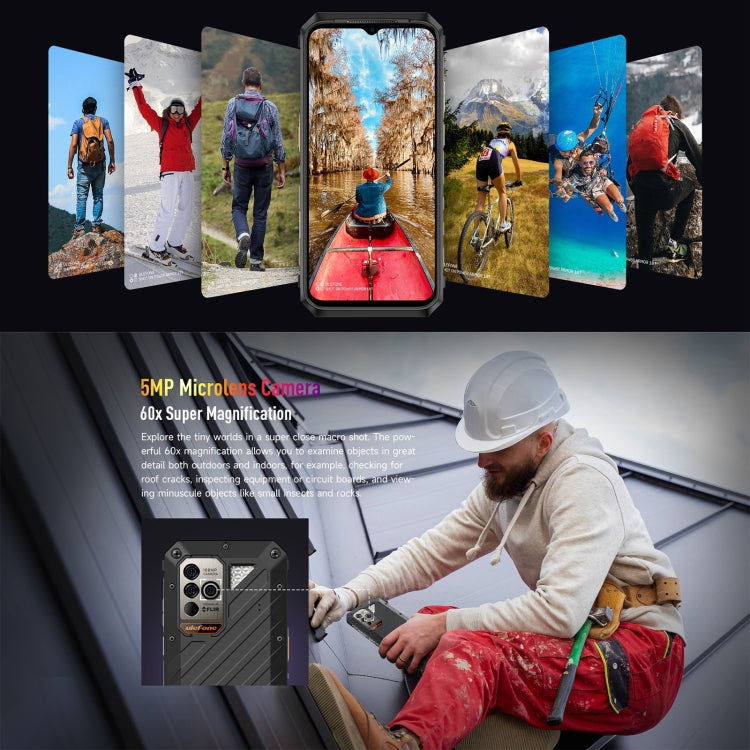 Ulefone Power Armor 18T Ultra Version 5G Thermal Imaging Rugged Phone, 12GB+512GB, Side Fingerprint, 6.58 inch Android 13 MediaTek Dimensity 7050 Octa Core up to 2.6GHz, Network: 5G, NFC, OTG(Black) - free shipping - PMC Jewellery - Order now!