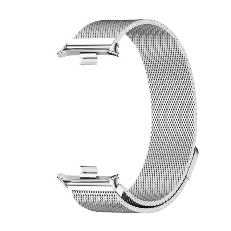 For Xiaomi Smart Band 9 Pro / 8 Pro Mijobs Milan Magnetic Stainless Steel Watch Band(Silver)
