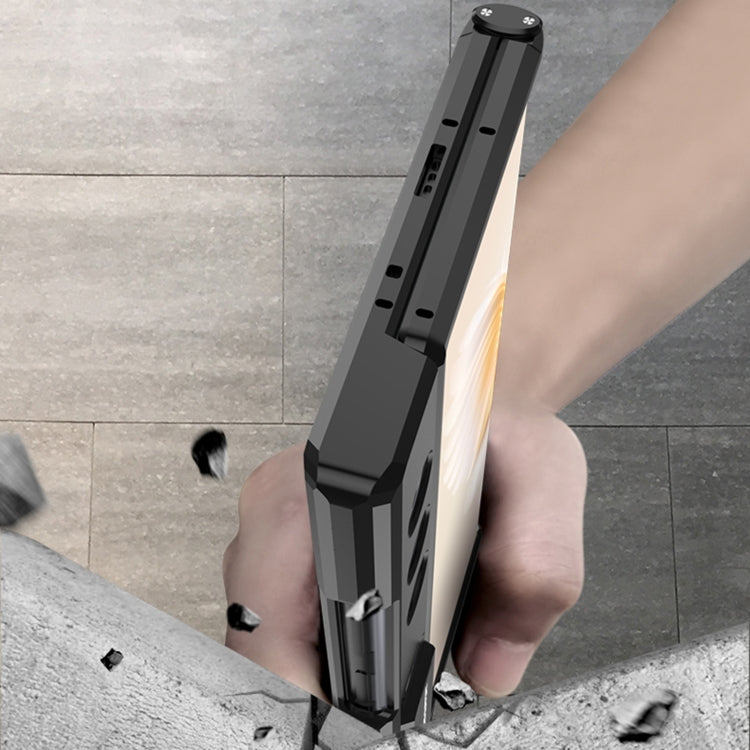 For Honor V Purse GKK Integrated Magnetic Folding Metal Full Coverage Phone Case(Black) - Honor Cases by GKK | Online Shopping South Africa | PMC TechLife | Buy Now Pay Later Mobicred