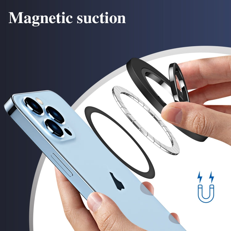 Magsafe Magnetic Electroplating Phone Ring Holder(Black)