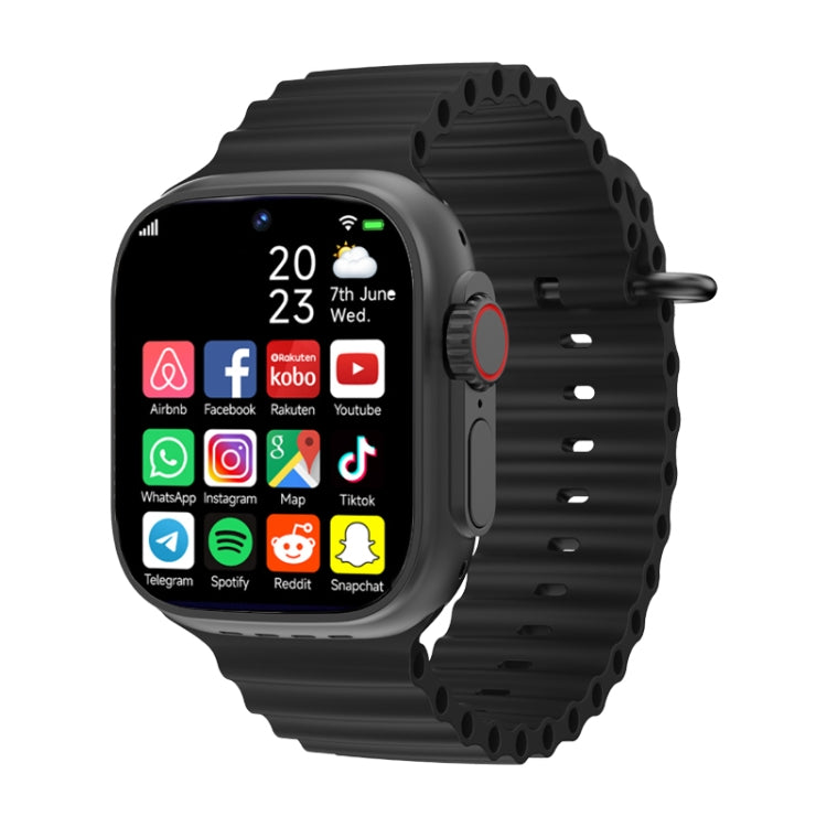 GS37 1.95 inch Screen Smart Phone Watch, 1GB+16GB, Android 9.0, Spreadtrum SL8541E, Network: 4G, Single Nano SIM, Front & Rear Camera(Black) - Smart Watches by PMC Jewellery | Online Shopping South Africa | PMC Jewellery | Buy Now Pay Later Mobicred