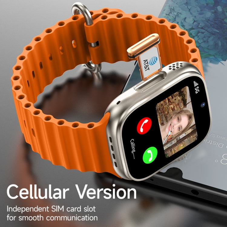GS37 1.95 inch Screen Smart Phone Watch, 1GB+16GB, Android 9.0, Spreadtrum SL8541E, Network: 4G, Single Nano SIM, Front & Rear Camera(Black) - Smart Watches by PMC Jewellery | Online Shopping South Africa | PMC Jewellery | Buy Now Pay Later Mobicred