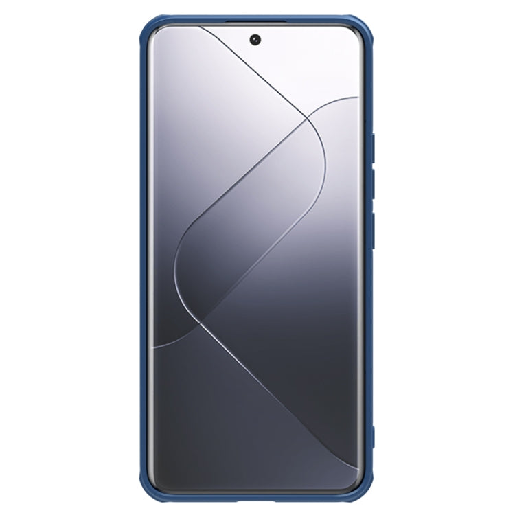 For Xiaomi 14 Pro NILLKIN Black Mirror Prop CD Texture Mirror Phone Case(Blue) - free shipping - PMC Jewellery - Order now!