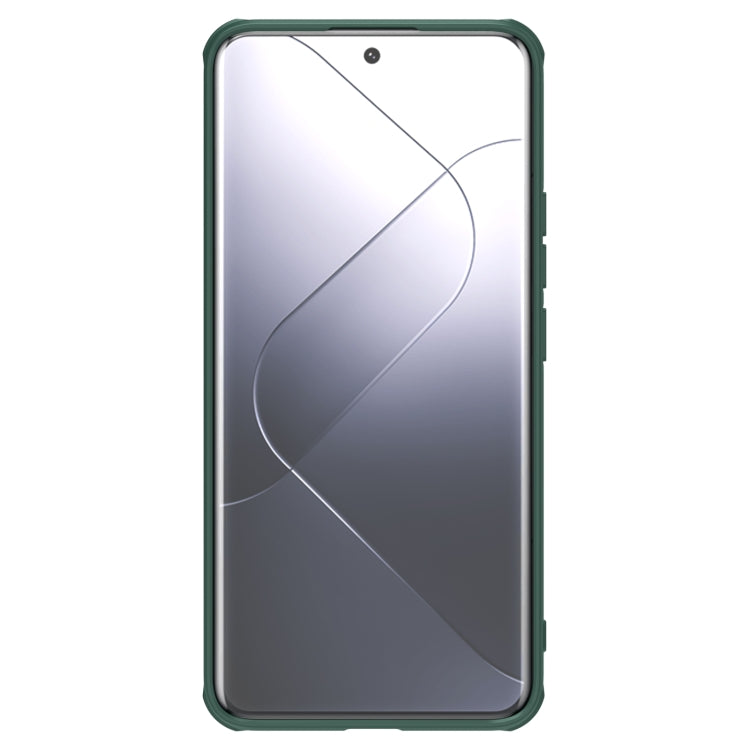For Xiaomi 14 Pro NILLKIN Black Mirror Prop CD Texture Mirror MagSafe Magnetic Phone Case(Green)