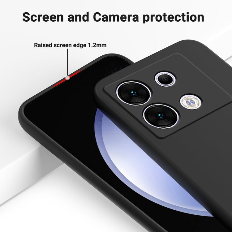 For Infinix Zero 30 5G Solid Color Liquid Silicone Dropproof Full Coverage Phone Case(Black) - free shipping - PMC Jewellery - Order now!