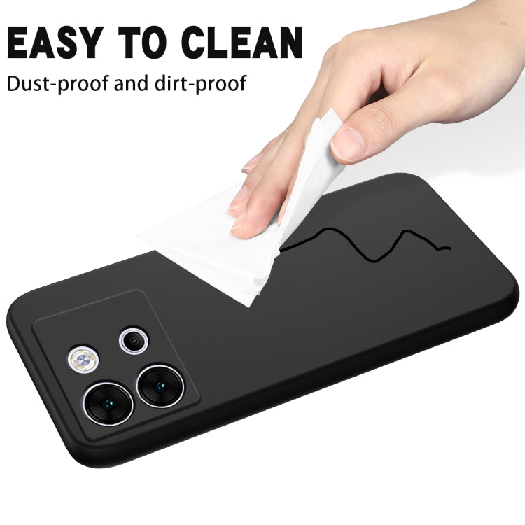 For Infinix Zero 30 5G Solid Color Liquid Silicone Dropproof Full Coverage Phone Case(Black) - free shipping - PMC Jewellery - Order now!