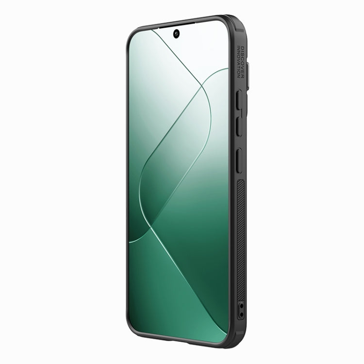 For Xiaomi 14 Pro NILLKIN Textured Prop Lens Protection Holder Nylon Precise Hole Phone Case(Black)