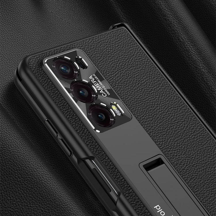 For Honor Magic V2 GKK Integrated Magnetic Hinge Flip Leather Phone Case with Holder(Gold) - free shipping - PMC TechLife - Order now!