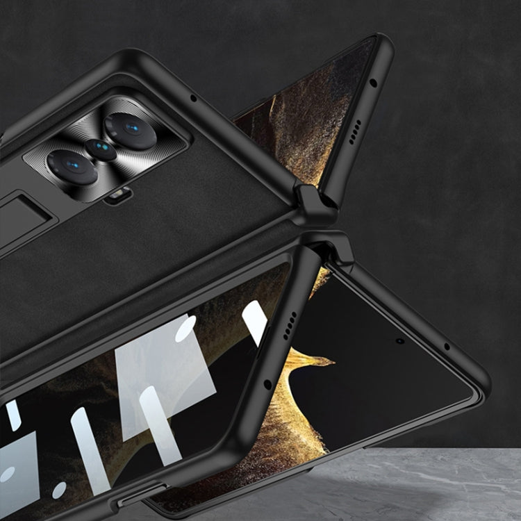 For Honor Magic VS GKK Integrated Frosted Fold Hinge Privacy Leather Phone Case with Holder(Grey) - free shipping - PMC TechLife - Order now!