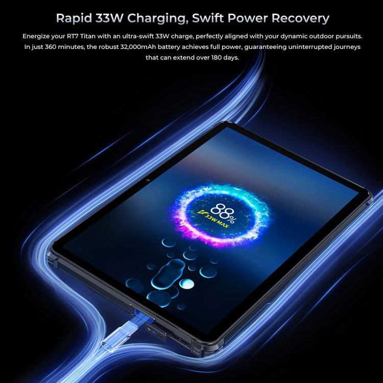 OUKITEL RT7 TITAN 4G Network IP68/IP69K Rugged Tablet, 8GB+256GB, 10.1 inch Android 13 MediaTek MT8788 Octa Core Support Dual SIM, EU Plug(Blue) - free shipping - PMC Jewellery - Order now!