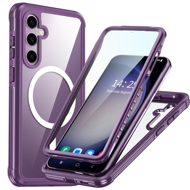 For Samsung Galaxy S23 FE 5G RedPepper Life Waterproof MagSafe Phone Case(Purple) - Galaxy S23 FE 5G Cases by RedPepper | Online Shopping South Africa | PMC Jewellery | Buy Now Pay Later Mobicred