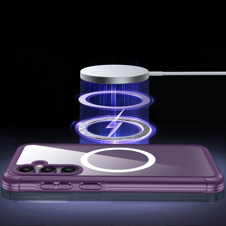 For Samsung Galaxy S23 FE 5G RedPepper Life Waterproof MagSafe Phone Case(Purple) - Galaxy S23 FE 5G Cases by RedPepper | Online Shopping South Africa | PMC Jewellery | Buy Now Pay Later Mobicred