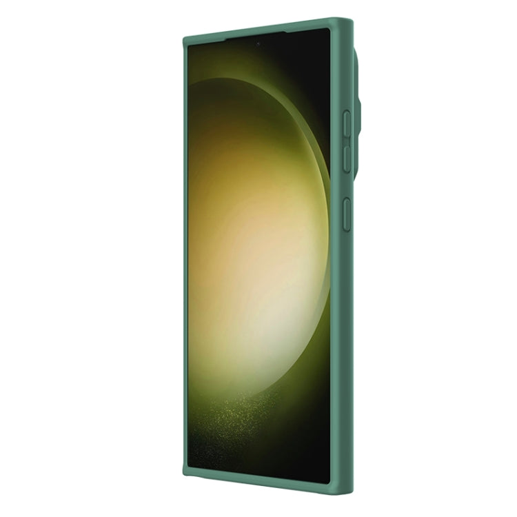 For Samsung Galaxy S24 Ultra 5G NILLKIN CamShield Prop Liquid Silicone Phone Case(Green)