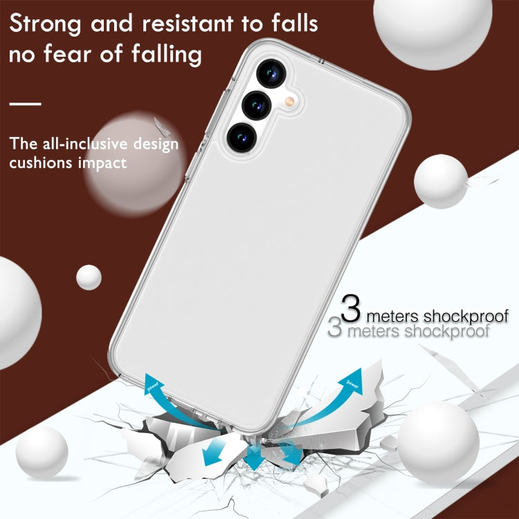 For Samsung Galaxy S23 FE 5G Terminator Style Glitter Powder Shockproof Phone Case(Transparent)