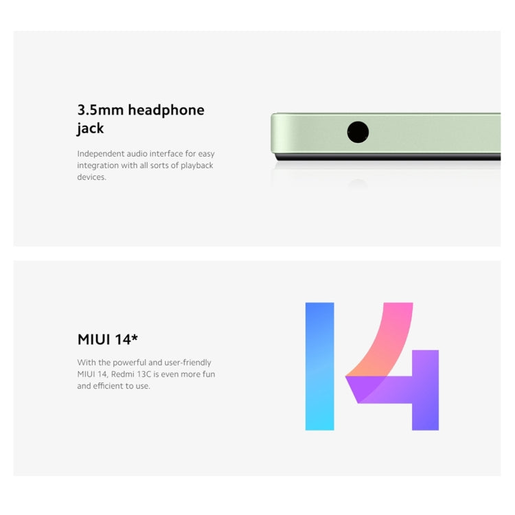 Xiaomi Redmi 13C 5G, 8GB+256GB, 6.74 inch MIUI 14 MediaTek Dimensity 6100+ Octa Core 2.2GHz, NFC, Network: 5G, Not Support Google Play(Starlight Black) - free shipping - PMC TechLife - Order now!