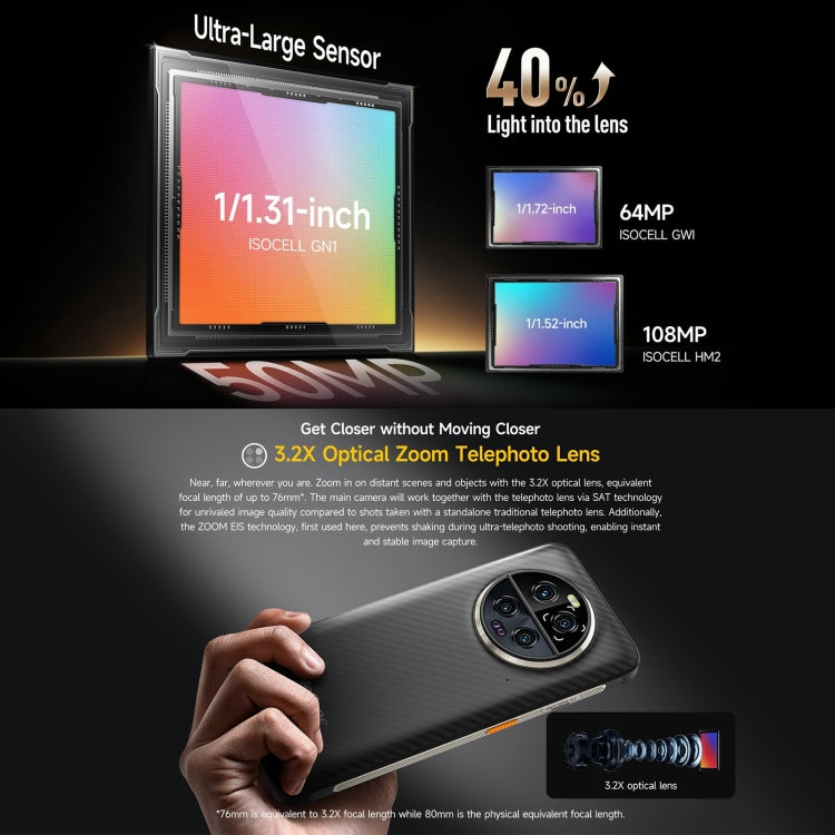 Ulefone Armor 23 Ultra Rugged Phone, 12GB+512GB, 6.78 inch Android 13 MediaTek Dimensity 8020 Octa Core up to 2.6GHz, Network: 5G, NFC, OTG, Satellite Messaging(Elite Black) - free shipping - PMC Jewellery - Order now!