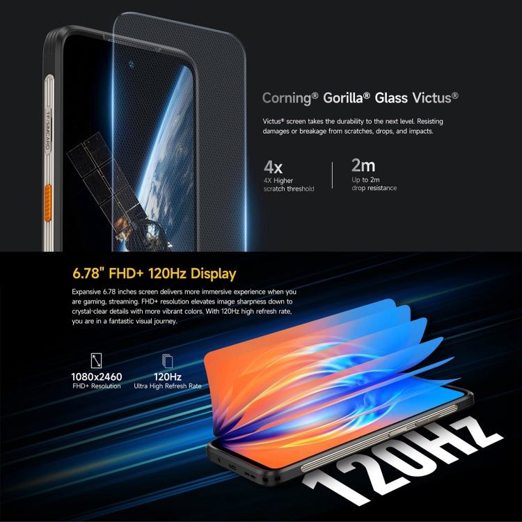 Ulefone Armor 23 Ultra Rugged Phone, 12GB+512GB, 6.78 inch Android 13 MediaTek Dimensity 8020 Octa Core up to 2.6GHz, Network: 5G, NFC, OTG, Satellite Messaging(Elite Black) - free shipping - PMC Jewellery - Order now!