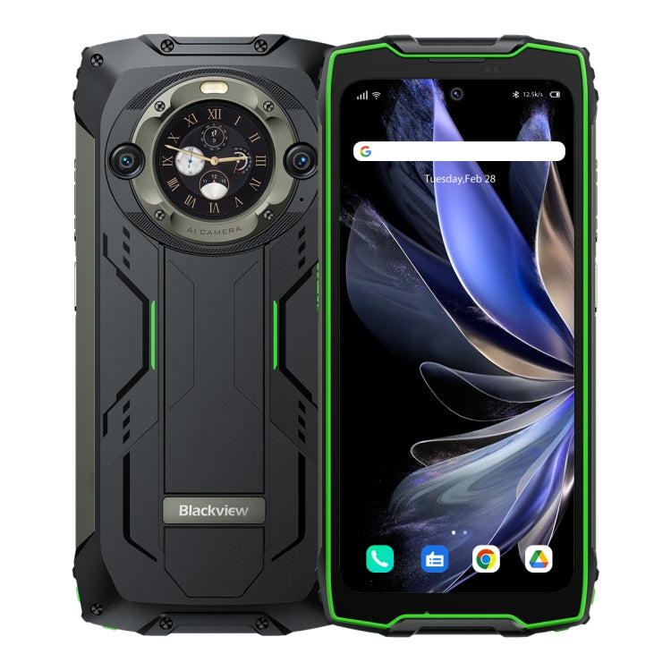 Blackview BV9300 Pro, 12GB+256GB, IP68/IP69K/MIL-STD-810H, 6.7 inch + 1.32 inch Android 13 MediaTek Helio G99 Octa Core, Network: 4G, NFC, OTG(Green) - free shipping - PMC Jewellery - Order now!