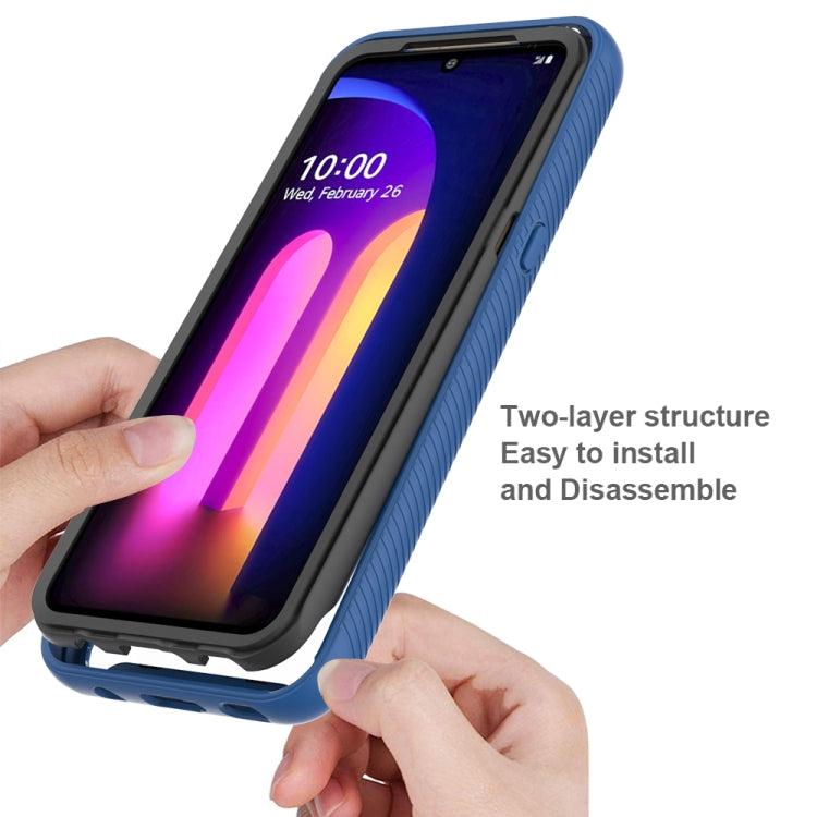 For LG V60 ThinQ Starry Sky Solid Color Series Shockproof PC + TPU Protective Case (Baby Blue) - LG Cases by PMC Jewellery | Online Shopping South Africa | PMC Jewellery | Buy Now Pay Later Mobicred