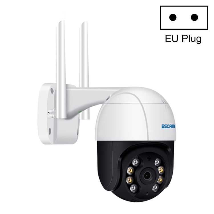 ESCAM QF518 5MP Smart WiFi IP Camera, Support AI Humanoid Detection / Auto Tracking / Dual Light Night Vision / Cloud Storage / Two Way Audio / TF Card, Plug:EU Plug(White) - free shipping - PMC Jewellery - Order now!