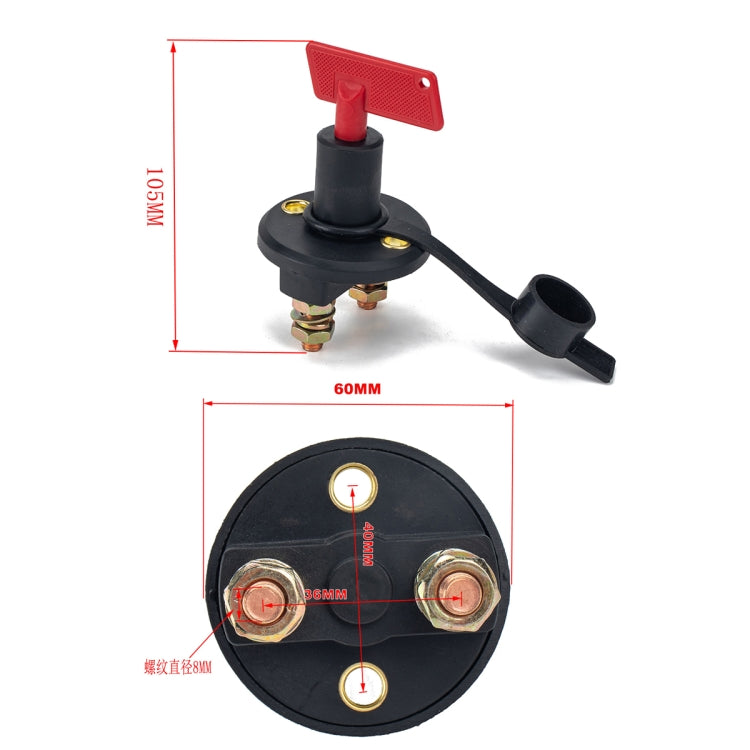 200A Car Battery Selector Isolator Disconnect Rotary Switch Cut - free shipping - PMC TechLife - Order now!