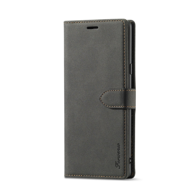 For Samsung Galaxy Note 9 Forwenw F1 Series Matte Strong Magnetism Horizontal Flip Leather Case with Holder & Card Slots & Wallet & Photo Frame(Black) - Galaxy Phone Cases by Forwenw | Online Shopping South Africa | PMC Jewellery | Buy Now Pay Later Mobicred