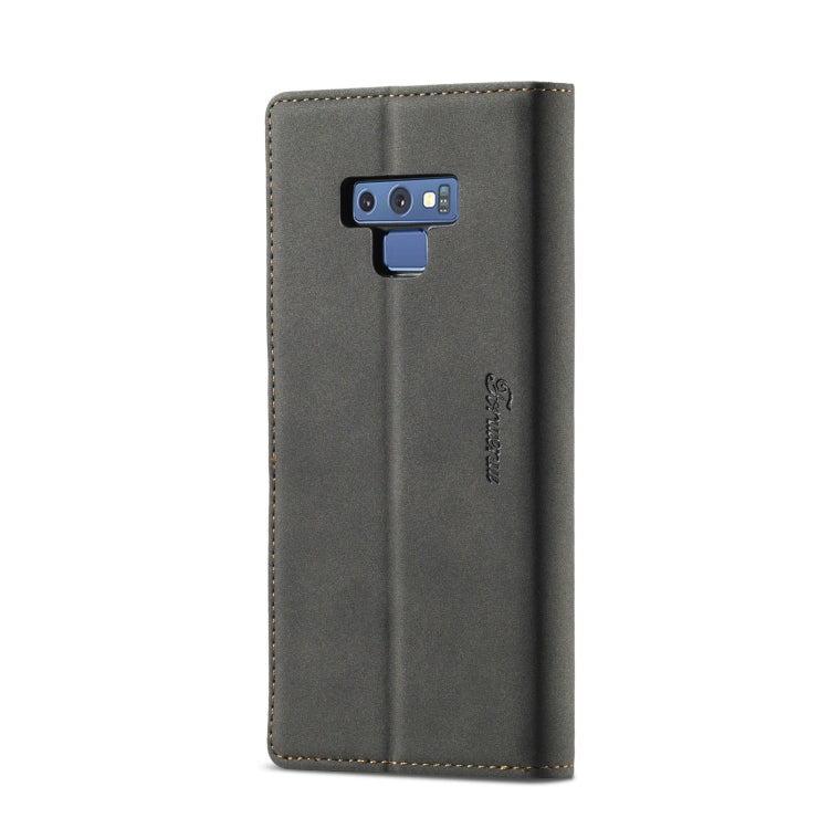For Samsung Galaxy Note 9 Forwenw F1 Series Matte Strong Magnetism Horizontal Flip Leather Case with Holder & Card Slots & Wallet & Photo Frame(Black) - Galaxy Phone Cases by Forwenw | Online Shopping South Africa | PMC Jewellery | Buy Now Pay Later Mobicred