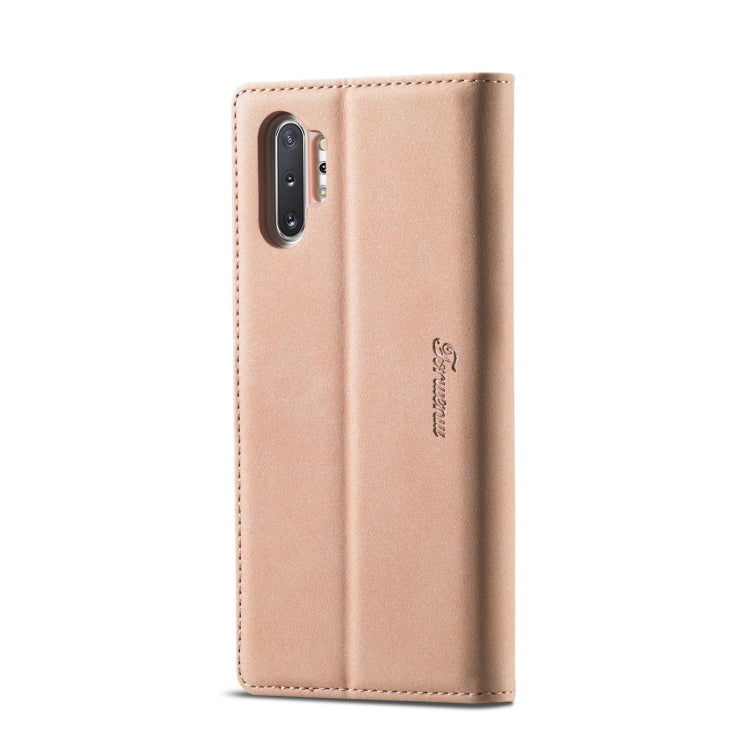 For Samsung Galaxy Note 10 Forwenw F1 Series Matte Strong Magnetism Horizontal Flip Leather Case with Holder & Card Slots & Wallet & Photo Frame(Rose Gold) - free shipping - PMC Jewellery - Order now!