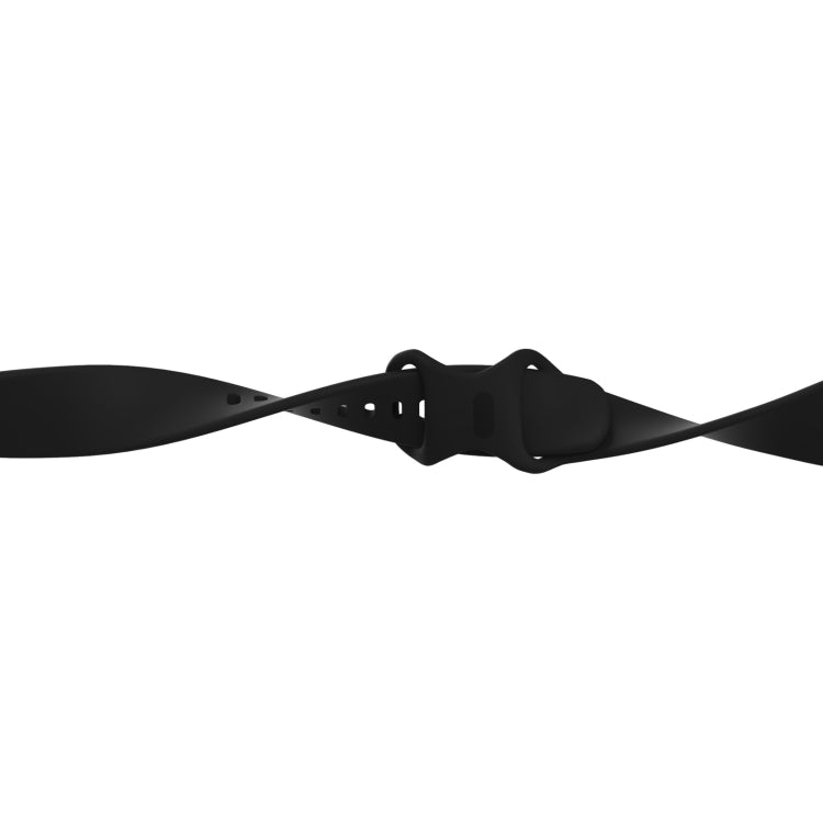 For Fitbit Versa 4 / Versa 3 / Sense 2 / Sense Silicone Watch Band, Size: L(Black) - Watch Bands by PMC Jewellery | Online Shopping South Africa | PMC Jewellery | Buy Now Pay Later Mobicred