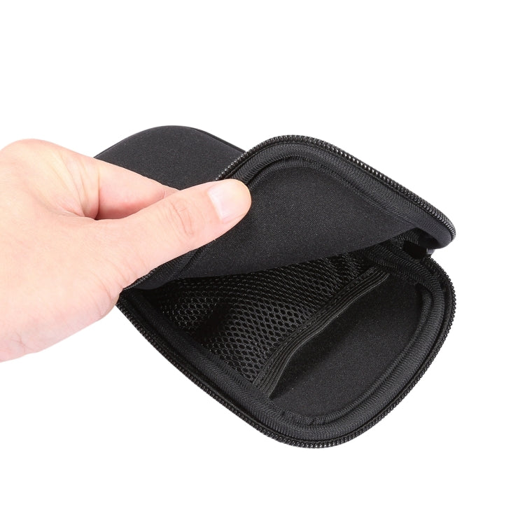 Universal Elasticity Zipper Protective Case Storage Bag with Lanyard For 6.7-6.9 inch Smart Phones(Black)