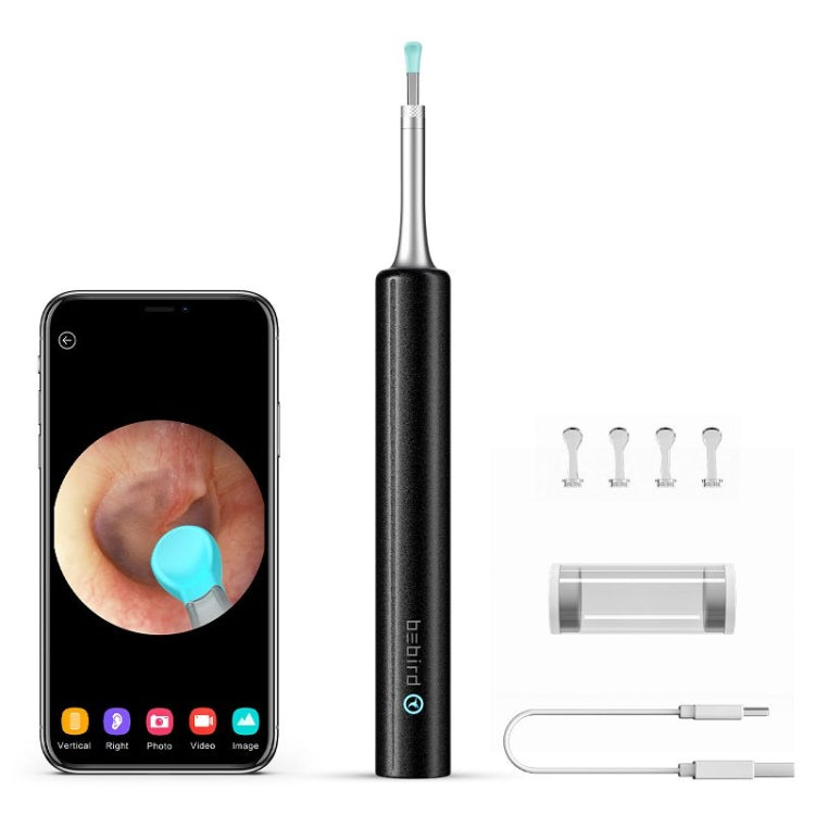 Bebird C3 Pro 2.4G 3.5mm Wireless Wifi High-definition Visual Ear Spoon 3 Million Pixels Out Ear Visual Ear Spoon(Black) - free shipping - PMC Jewellery - Order now!