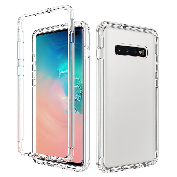 For Samsung Galaxy S10 Plus Shockproof High Transparency PC+TPU Candy Colors Protective Case