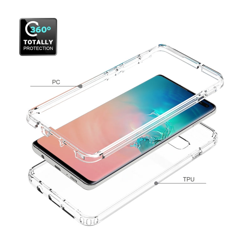 For Samsung Galaxy S10 Plus Shockproof High Transparency PC+TPU Candy Colors Protective Case