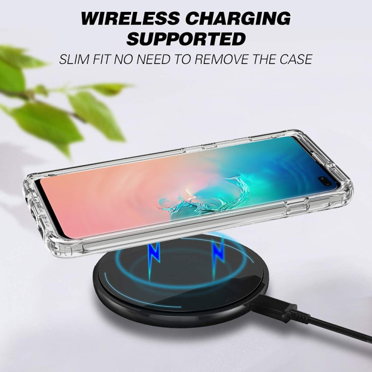 For Samsung Galaxy S10 Plus Shockproof High Transparency PC+TPU Candy Colors Protective Case