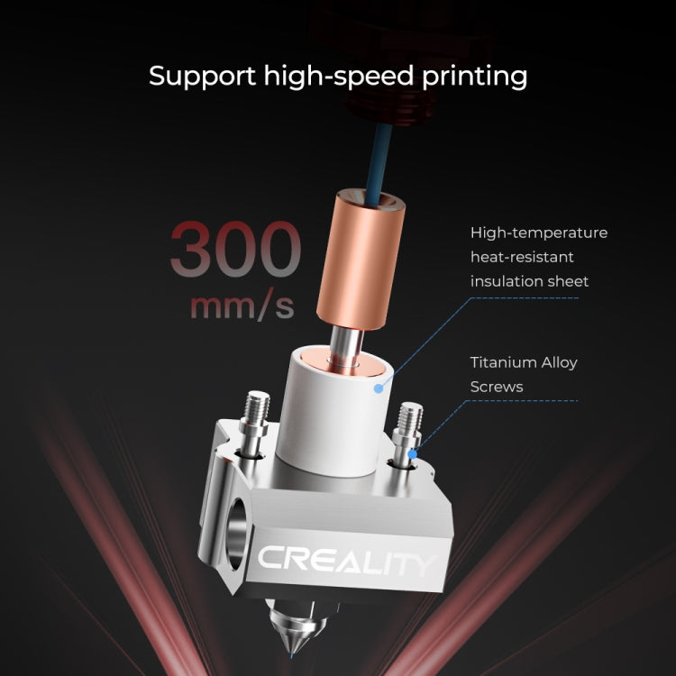 CREALITY 3D Printer Part Spider High Temperature and High Flow Hotend Pro(Red) - free shipping - PMC Jewellery - Order now!